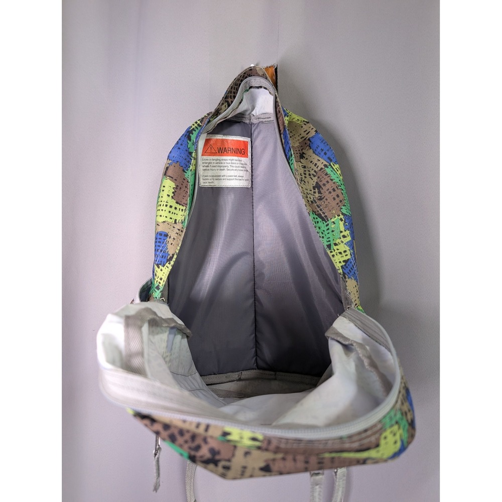 LL Bean BackPack 24L Green Blue Pixel Camo Reflective School Bag - Picture 8 of 12